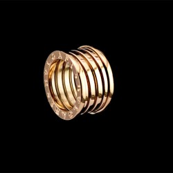 Luxurious Brand Gold Silver Rose Gold B.zero1 3 4-Band Ring Jewellery By Bvlgari